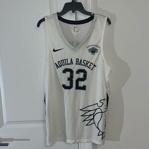 Nike Auth UNC Luke (Drake)Maye Italy Trento Aquila Basket Basketball Team Jersey